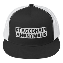 Load image into Gallery viewer, Stackchain Anonymous Trucker Cap