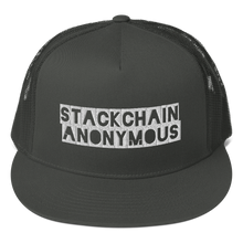 Load image into Gallery viewer, Stackchain Anonymous Trucker Cap
