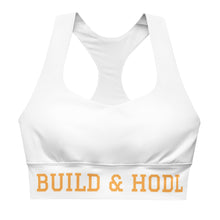 Load image into Gallery viewer, Bitcoin Build & HODL Longline sports bra