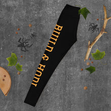 Load image into Gallery viewer, Bitcoin Build & HODL Yoga Leggings