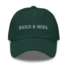 Load image into Gallery viewer, Bitcoin Build & Hodl Unstructured Hat
