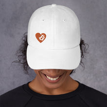 Load image into Gallery viewer, Bitcoin Heart hat| digital-mining-llc.myshopify.com