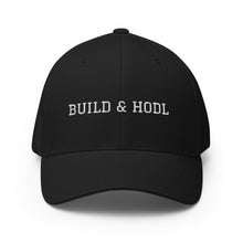 Load image into Gallery viewer, Bitcoin Build & Hodl Structured Twill Cap| digital-mining-llc.myshopify.com