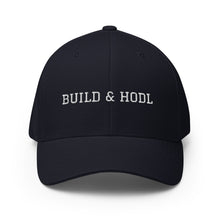Load image into Gallery viewer, Bitcoin Build & Hodl Structured Twill Cap| digital-mining-llc.myshopify.com