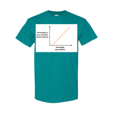 Load image into Gallery viewer, Bitcoin Knowledge Net Worth t-shirts| digital-mining-llc.myshopify.com