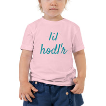 Load image into Gallery viewer, Bitcoin lil hodl'r Toddler Short Sleeve Tee| digital-mining-llc.myshopify.com