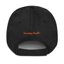 Load image into Gallery viewer, Bitcoin Twitter @Toprolling distressed Hat w/ Sovereign Hodl'r| digital-mining-llc.myshopify.com