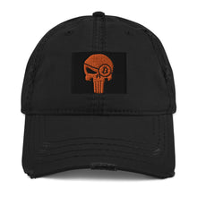 Load image into Gallery viewer, Bitcoin Twitter @Toprolling distressed Hat w/ Sovereign Hodl'r| digital-mining-llc.myshopify.com