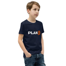 Load image into Gallery viewer, bitcoin Plan B youth T-Shirt| digital-mining-llc.myshopify.com