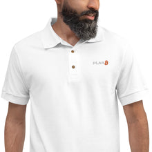 Load image into Gallery viewer, Bitcoin Plan B Embroidered Polo Shirt