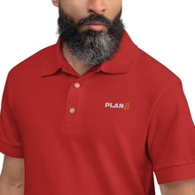 Load image into Gallery viewer, Bitcoin Plan B Embroidered Polo Shirt| digital-mining-llc.myshopify.com