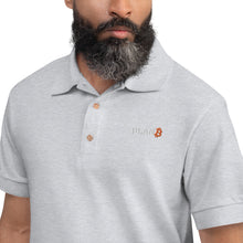 Load image into Gallery viewer, Bitcoin Plan B Embroidered Polo Shirt
