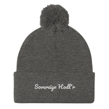 Load image into Gallery viewer, Sovereirgn Hodl'r Pom-Pom Beanie| digital-mining-llc.myshopify.com