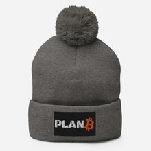 Load image into Gallery viewer, Pom-Pom planB Bitcoin Beanie| digital-mining-llc.myshopify.com