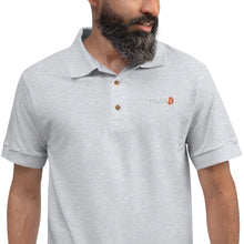 Load image into Gallery viewer, Bitcoin Plan B Embroidered Polo Shirt| digital-mining-llc.myshopify.com