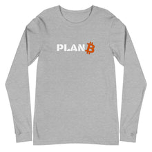 Load image into Gallery viewer, Bitcoin Plan B Long Sleeve Tee| digital-mining-llc.myshopify.com
