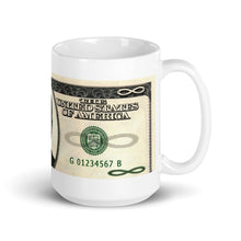 Load image into Gallery viewer, Bitcoin meme infinity Dollar Mug| digital-mining-llc.myshopify.com
