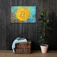 Load image into Gallery viewer, BitcoinVanGogh on Canvas by Meme Master @RD_BTC