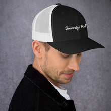 Load image into Gallery viewer, Sovereign Hodl'r Bitcoin Trucker Cap| digital-mining-llc.myshopify.com