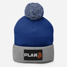 Load image into Gallery viewer, Pom-Pom planB Bitcoin Beanie| digital-mining-llc.myshopify.com