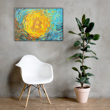 Load image into Gallery viewer, BitcoinVanGogh on Canvas by Meme Master @RD_BTC