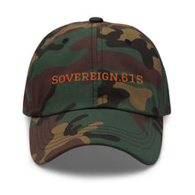 Load image into Gallery viewer, Sovereign Hodl'r/ 6.15 distressed hat| digital-mining-llc.myshopify.com