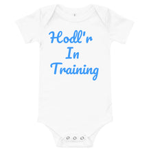 将图片加载到图库查看器,Hodl'r In Training Baby One Piece| digital-mining-llc.myshopify.com