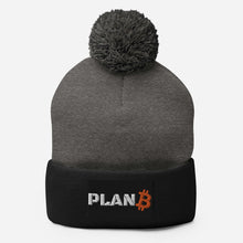 Load image into Gallery viewer, Pom-Pom planB Bitcoin Beanie| digital-mining-llc.myshopify.com
