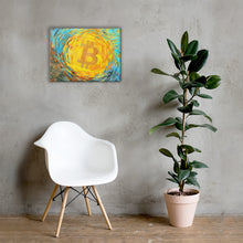 Load image into Gallery viewer, BitcoinVanGogh on Canvas by Meme Master @RD_BTC