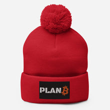 Load image into Gallery viewer, Pom-Pom planB Bitcoin Beanie| digital-mining-llc.myshopify.com