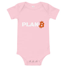 Load image into Gallery viewer, Bitcoin Plan Baby One Piece| digital-mining-llc.myshopify.com