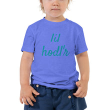 Load image into Gallery viewer, Bitcoin lil hodl'r Toddler Short Sleeve Tee| digital-mining-llc.myshopify.com