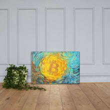 Load image into Gallery viewer, BitcoinVanGogh on Canvas by Meme Master @RD_BTC