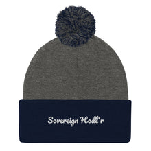 Load image into Gallery viewer, Sovereirgn Hodl'r Pom-Pom Beanie| digital-mining-llc.myshopify.com