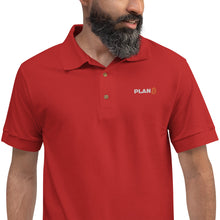 Load image into Gallery viewer, Bitcoin Plan B Embroidered Polo Shirt| digital-mining-llc.myshopify.com