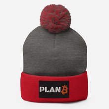 Load image into Gallery viewer, Pom-Pom planB Bitcoin Beanie| digital-mining-llc.myshopify.com