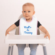 将图片加载到图库查看器,Hodl'r In Training Embroidered Baby Bib| digital-mining-llc.myshopify.com