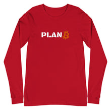 Load image into Gallery viewer, Bitcoin Plan B Long Sleeve Tee| digital-mining-llc.myshopify.com