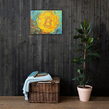 Load image into Gallery viewer, BitcoinVanGogh on Canvas by Meme Master @RD_BTC| digital-mining-llc.myshopify.com