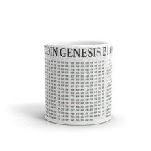 Load image into Gallery viewer, Bitcoin Genesis Block Mug| digital-mining-llc.myshopify.com
