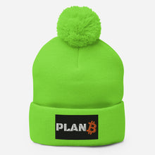 Load image into Gallery viewer, Pom-Pom planB Bitcoin Beanie