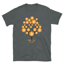 Load image into Gallery viewer, Bitcoin Merkle Tree Hugger Short-Sleeve Unisex T-Shirt| digital-mining-llc.myshopify.com