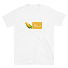 Load image into Gallery viewer, Bitcoin CornHub Short-Sleeve Unisex T-Shirt| digital-mining-llc.myshopify.com