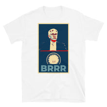 Load image into Gallery viewer, Brrrr. J Powell Bitcoin Short-Sleeve Unisex T-Shirt| digital-mining-llc.myshopify.com