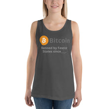 Carregar imagem no visualizador da galeria, Bitcoin Banned by Tank Top| digital-mining-llc.myshopify.com
