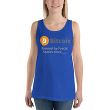 Carregar imagem no visualizador da galeria, Bitcoin Banned by Tank Top| digital-mining-llc.myshopify.com