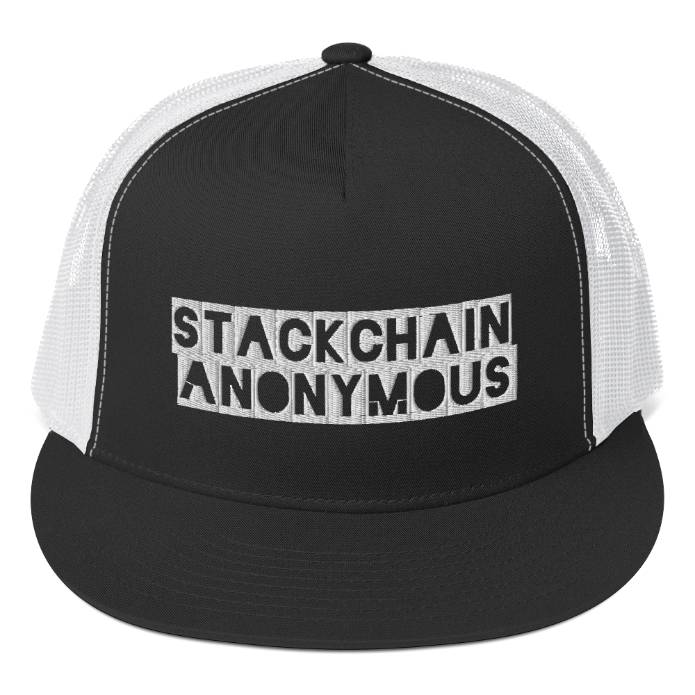 Stackchain Anonymous Trucker Cap