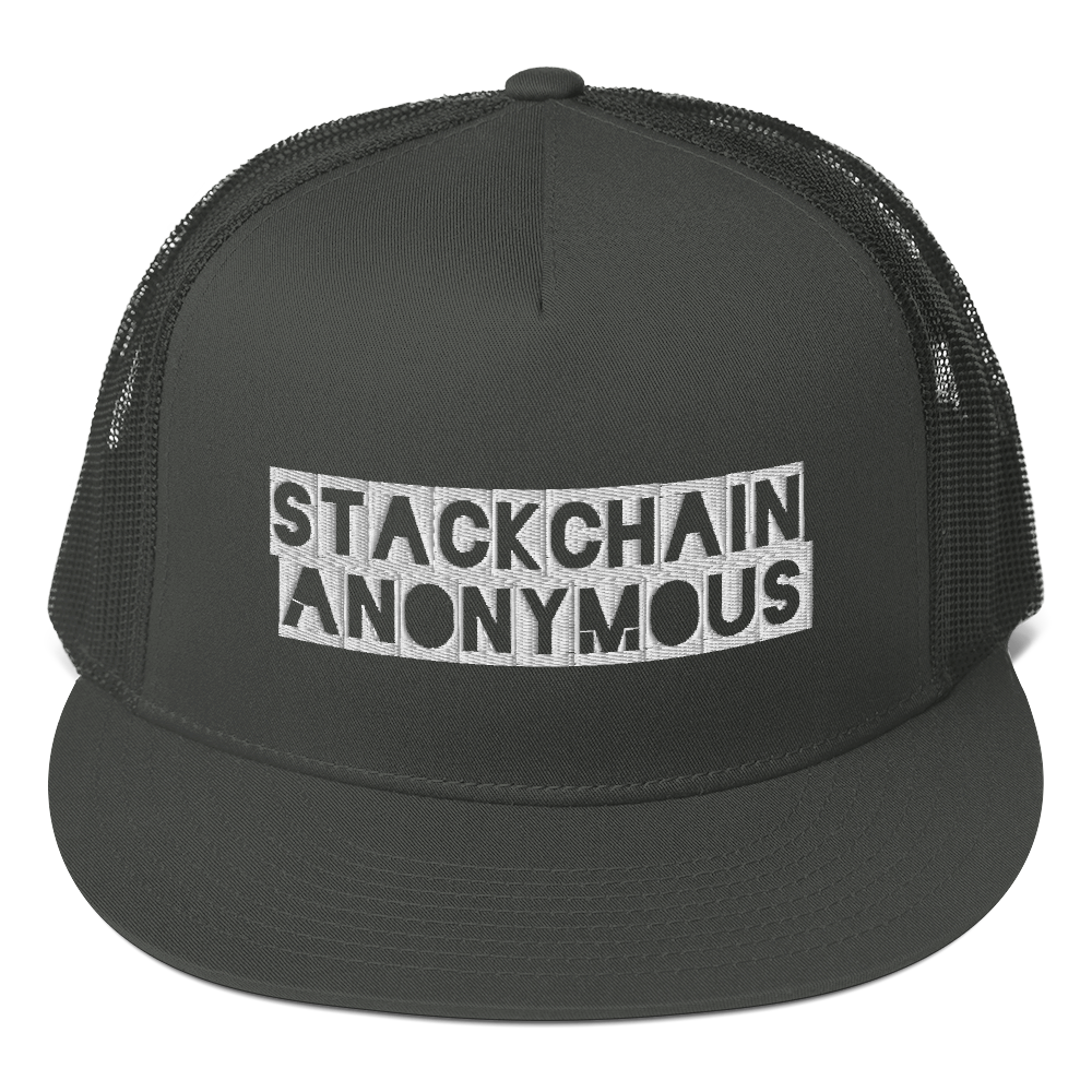 Stackchain Anonymous Trucker Cap