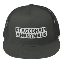 Load image into Gallery viewer, Stackchain Anonymous Trucker Cap
