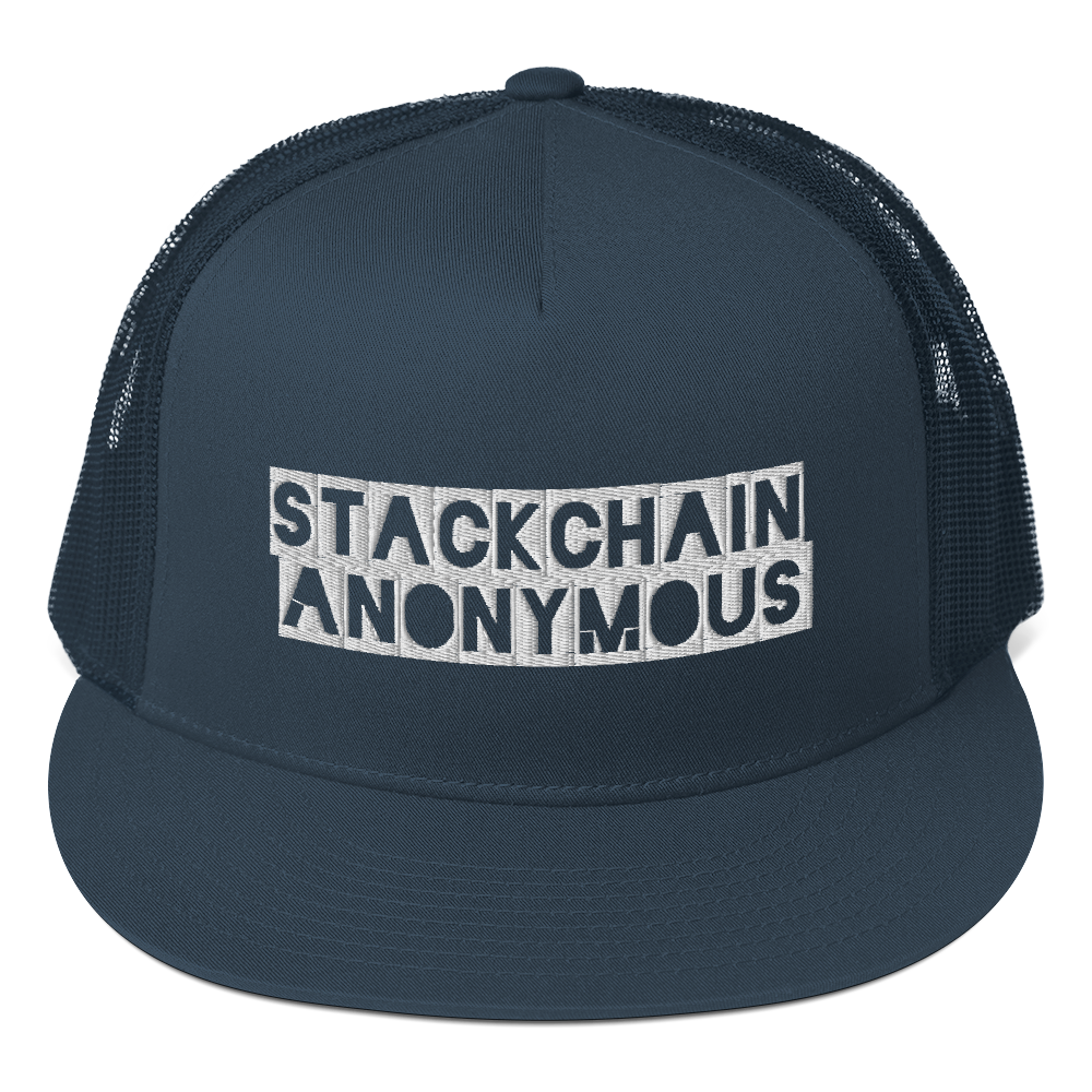 Stackchain Anonymous Trucker Cap